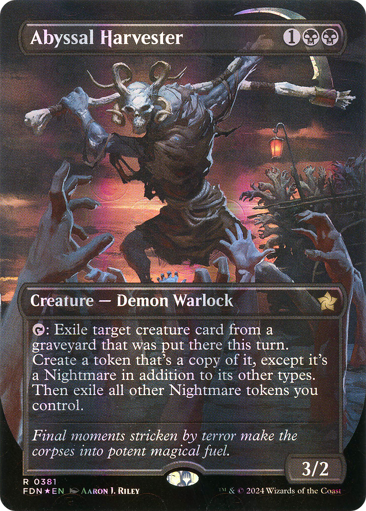 Abyssal Harvester (FDN-381) (Borderless) (Mana Foil)