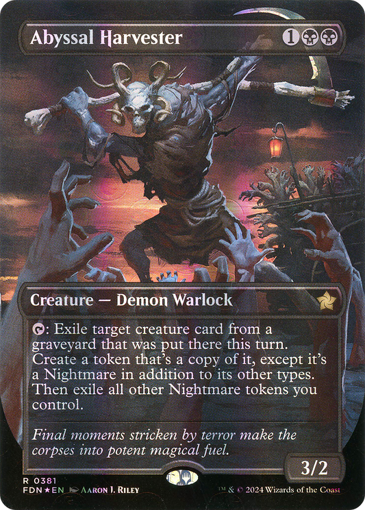 Abyssal Harvester (FDN-381) (Borderless) (Mana Foil)