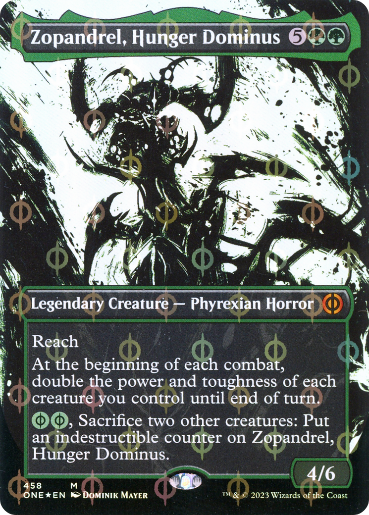 Zopandrel, Hunger Dominus (ONE-458) (Showcase) (Borderless) (Compleat Foil)