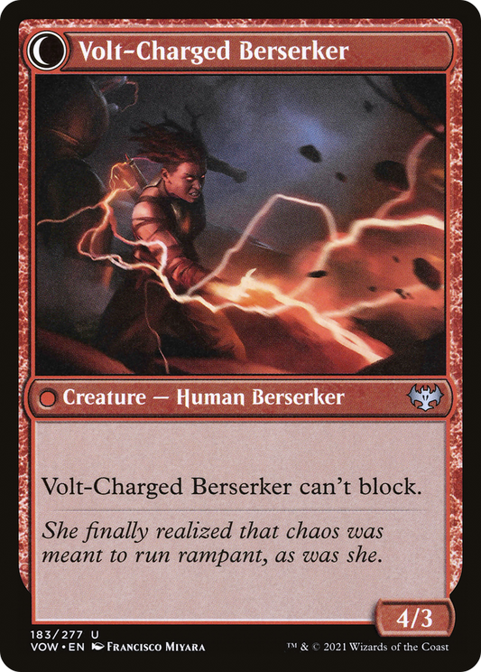 Voltaic Visionary // Volt-Charged Berserker (VOW-183) (Foil)