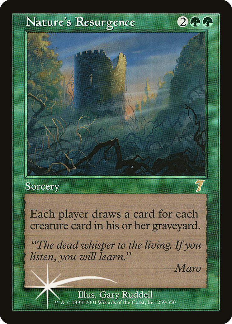 Nature's Resurgence (7ED-259★) (Foil)