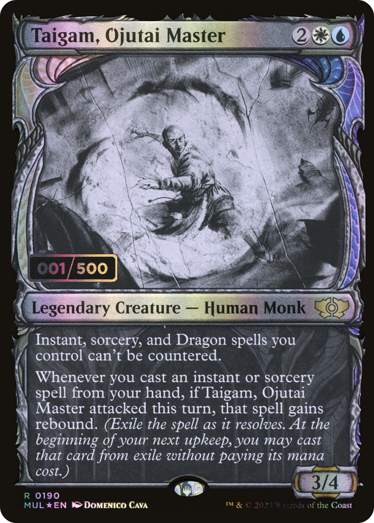 Taigam, Ojutai Master (MUL-190Z) (Showcase) (Foil) (Serialized)
