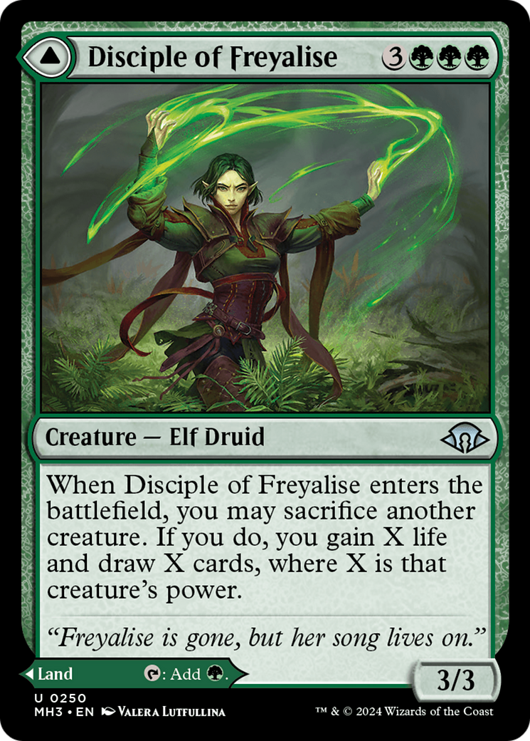 Disciple of Freyalise // Garden of Freyalise (MH3-250) (Foil)