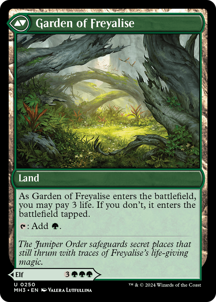 Disciple of Freyalise // Garden of Freyalise (MH3-250) (Foil)