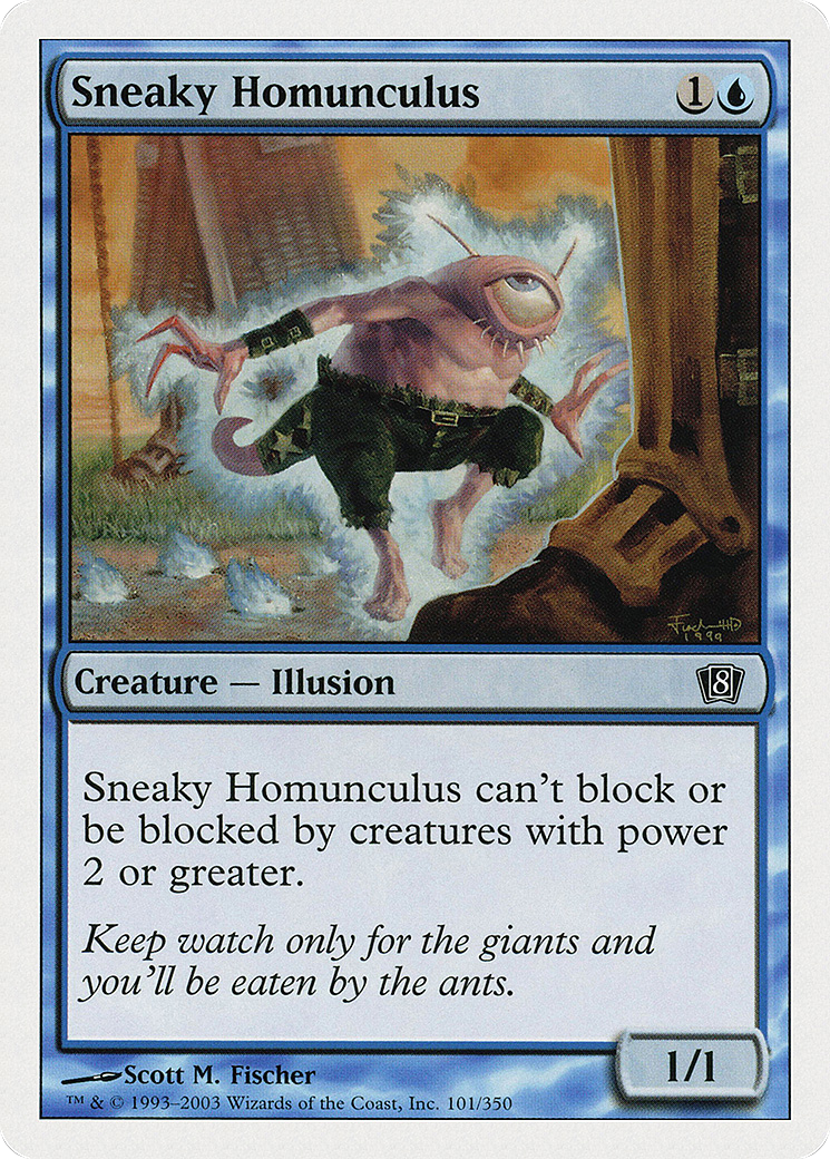 Sneaky Homunculus (8ED-101) (Foil)