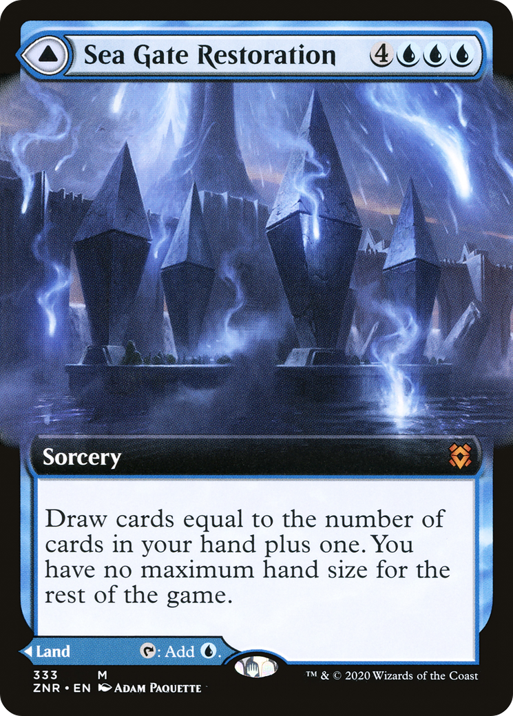 Sea Gate Restoration // Sea Gate, Reborn (ZNR-333) (Extended Art) (Foil)
