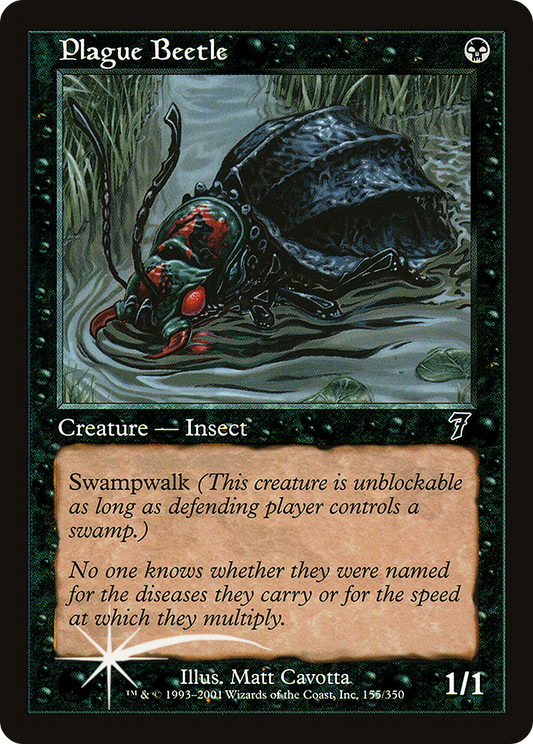 Plague Beetle (7ED-155★) (Foil)