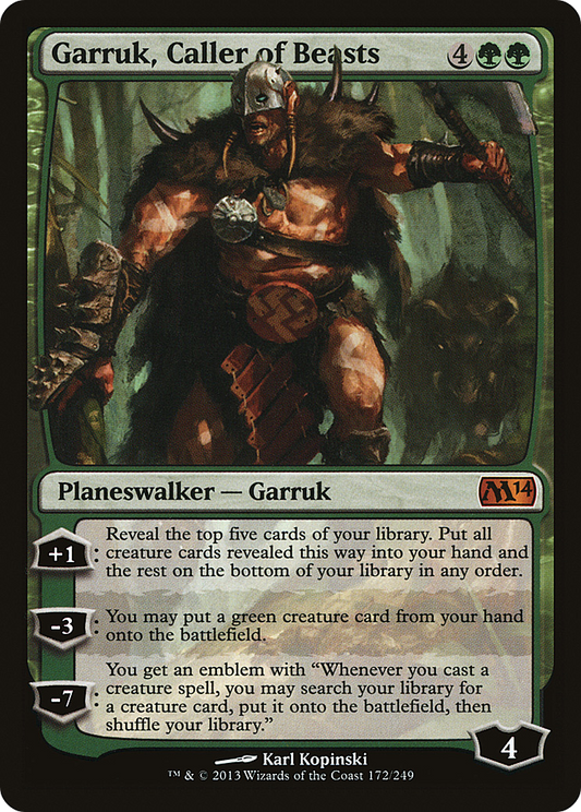 Garruk, Caller of Beasts (M14-172)