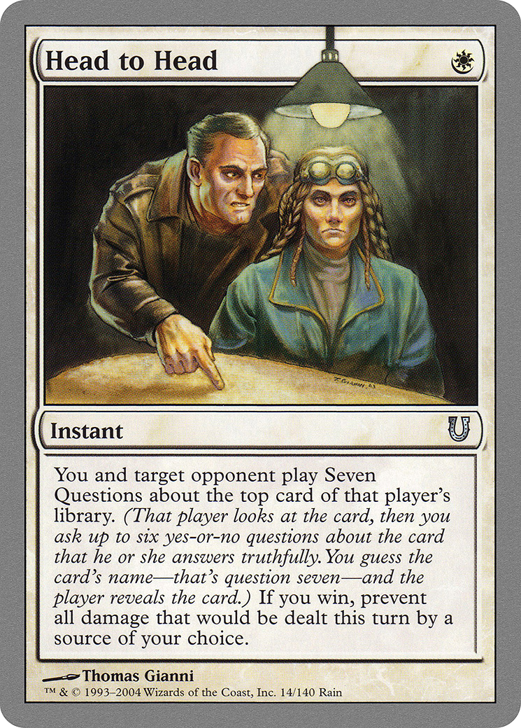 Head to Head (UNH-014) (Foil)