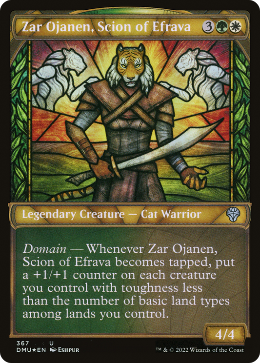 Zar Ojanen, Scion of Efrava (DMU-367) (Showcase) (Textured Foil)