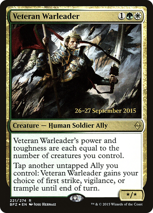 Veteran Warleader (PRE-221S) (Foil)
