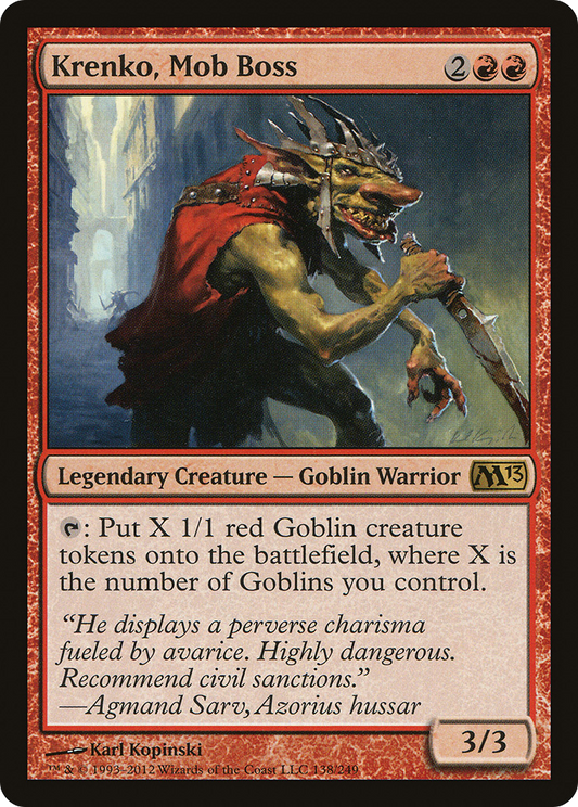 Krenko, Mob Boss (M13-138)