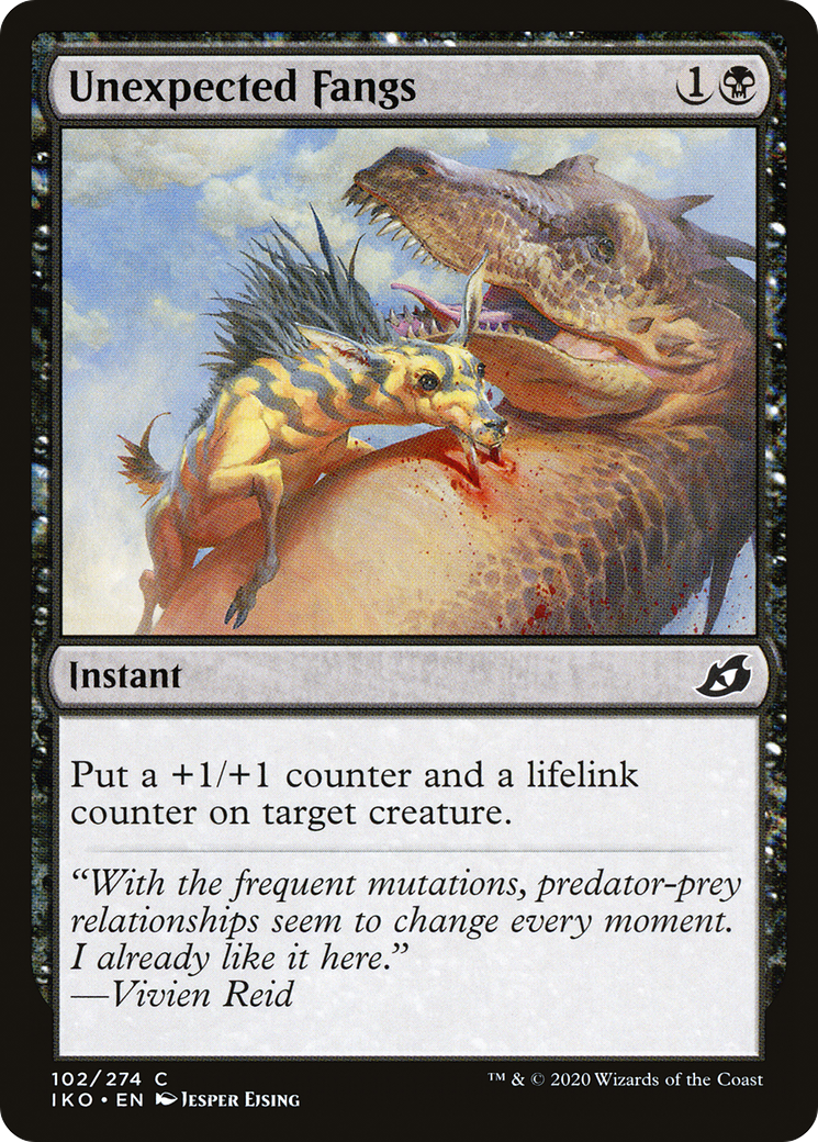 Unexpected Fangs (IKO-102) (Foil)