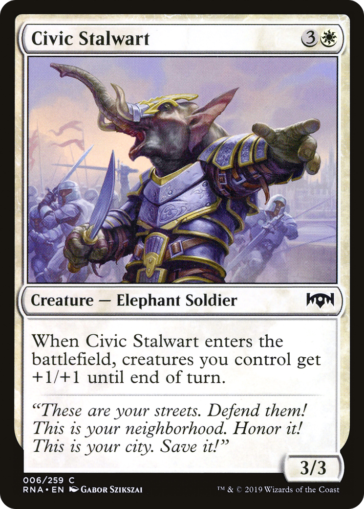 Civic Stalwart (RNA-006) (Foil)