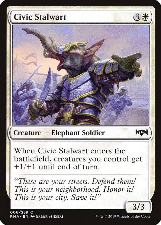 Civic Stalwart (RNA-006) (Foil)