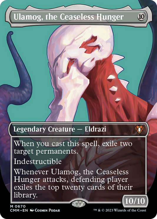 Ulamog, the Ceaseless Hunger (CMM-670) (Borderless) (Foil)
