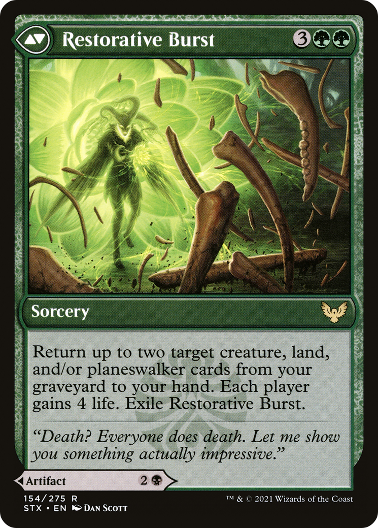 Pestilent Cauldron // Restorative Burst (STX-154) (Foil)