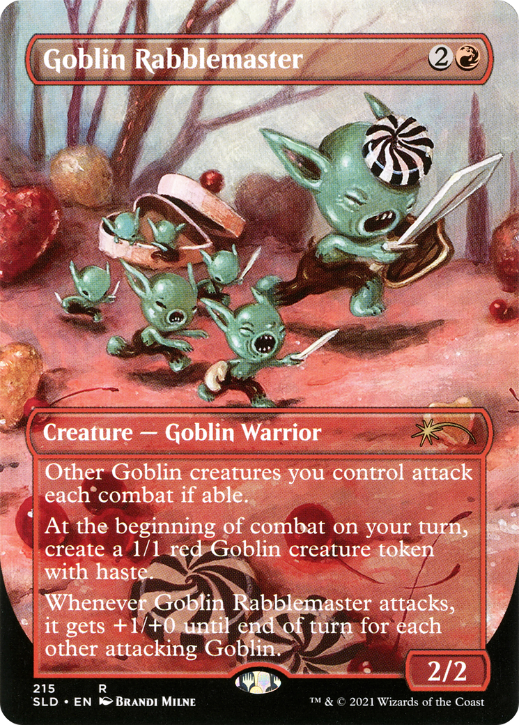 Goblin Rabblemaster (SLD-215) (Borderless)