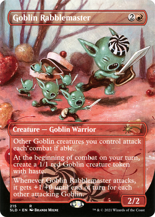 Goblin Rabblemaster (SLD-215) (Borderless) (Foil)