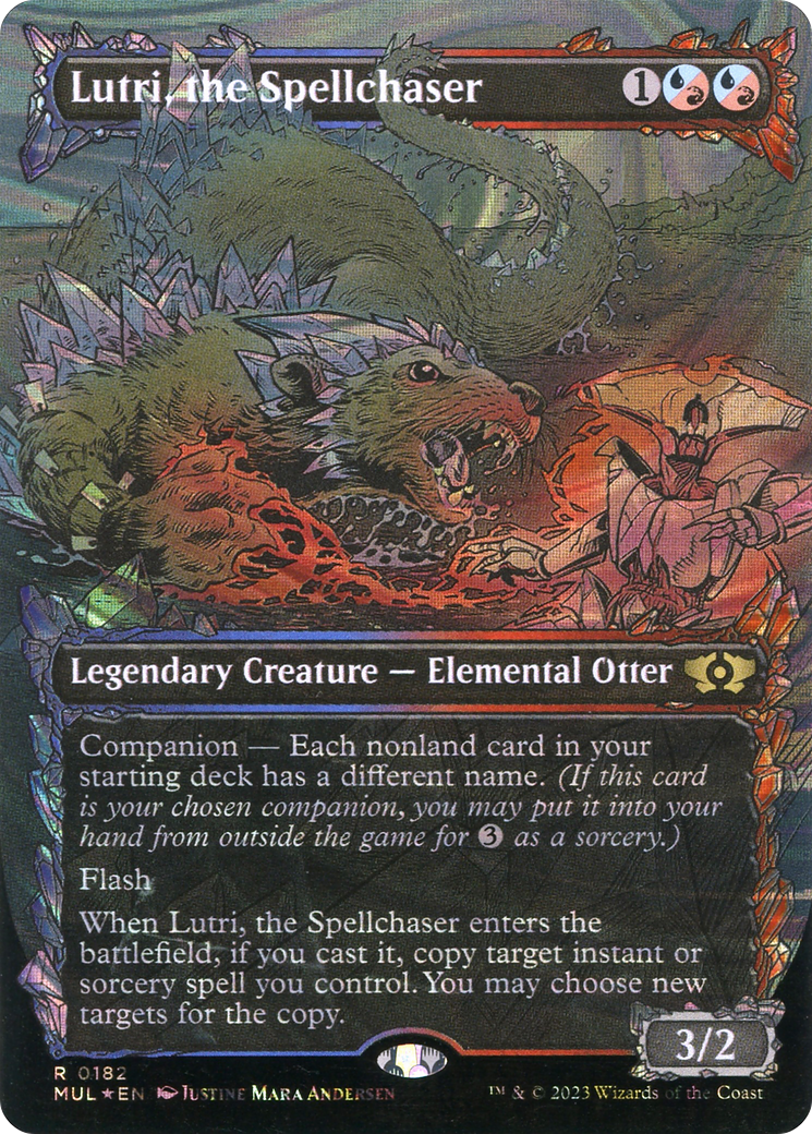 Lutri, the Spellchaser (MUL-182) (Showcase) (Borderless) (Halo) (Foil)