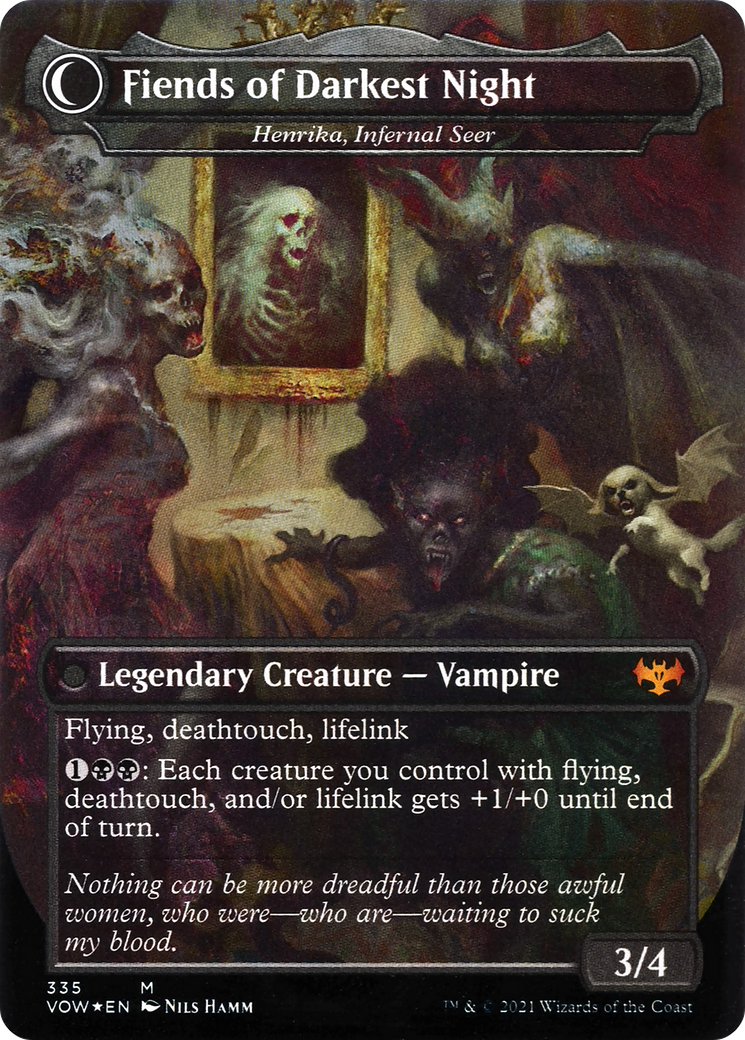 Henrika Domnathi // Henrika, Infernal Seer (VOW-335) (Borderless) (Foil)