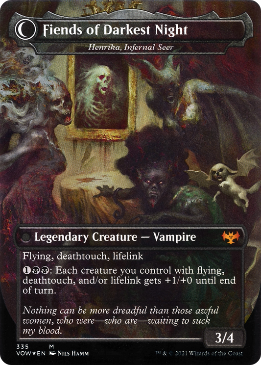 Henrika Domnathi // Henrika, Infernal Seer (VOW-335) (Borderless) (Foil)
