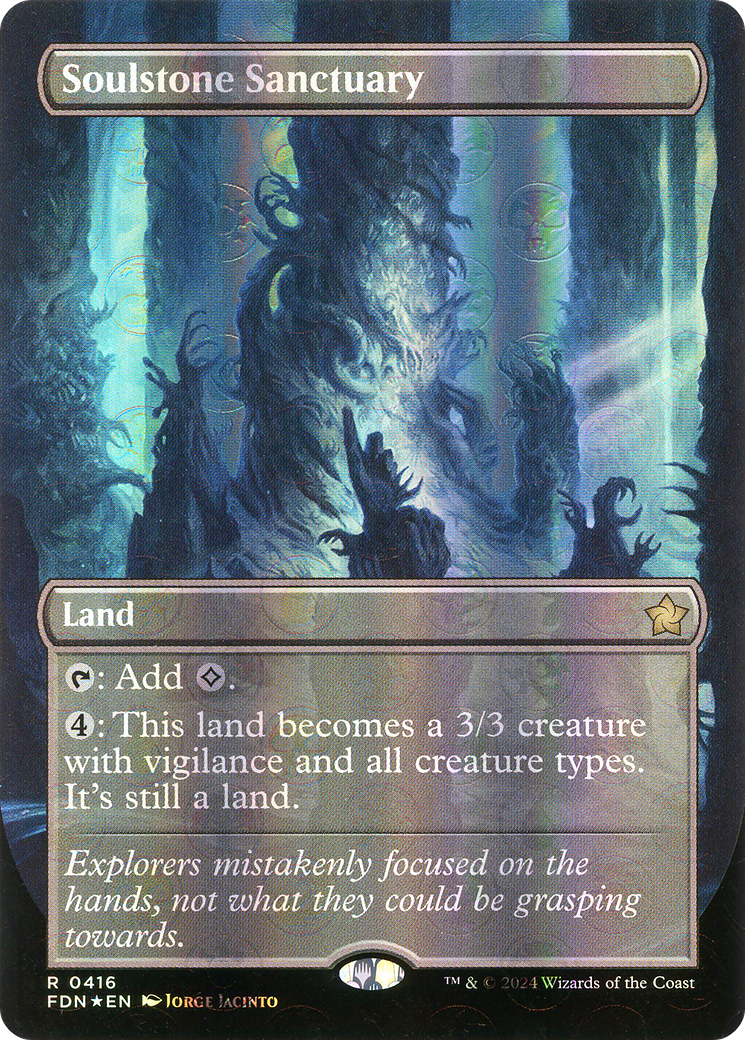 Soulstone Sanctuary (FDN-416) (Borderless) (Mana Foil)