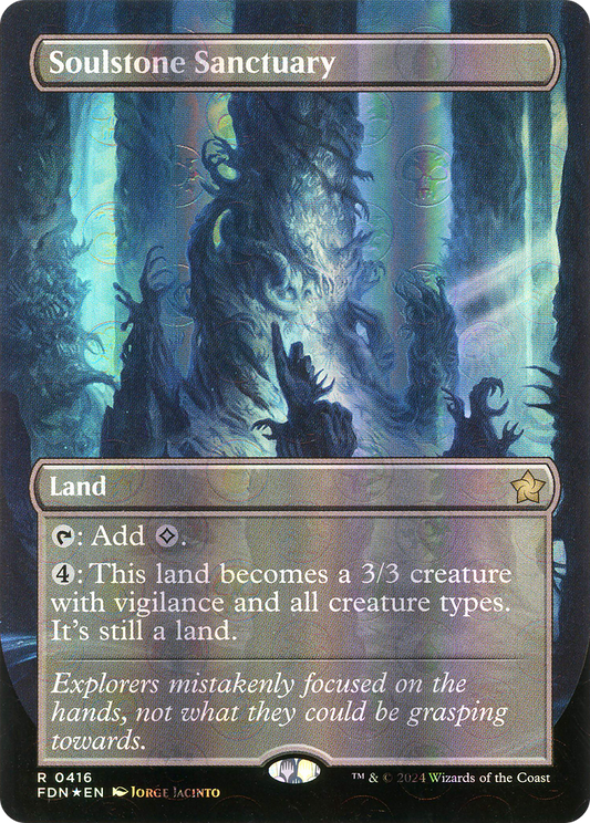 Soulstone Sanctuary (FDN-416) (Borderless) (Mana Foil)