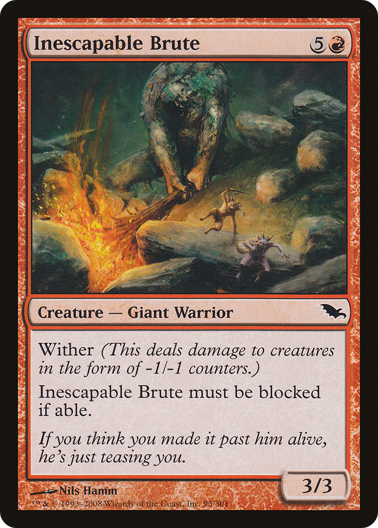 Inescapable Brute (SHM-095) (Foil)