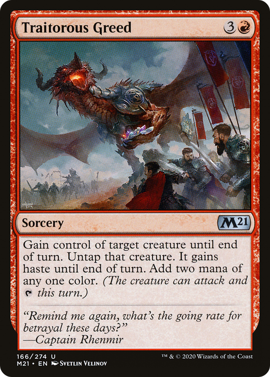 Traitorous Greed (M21-166) (Foil)