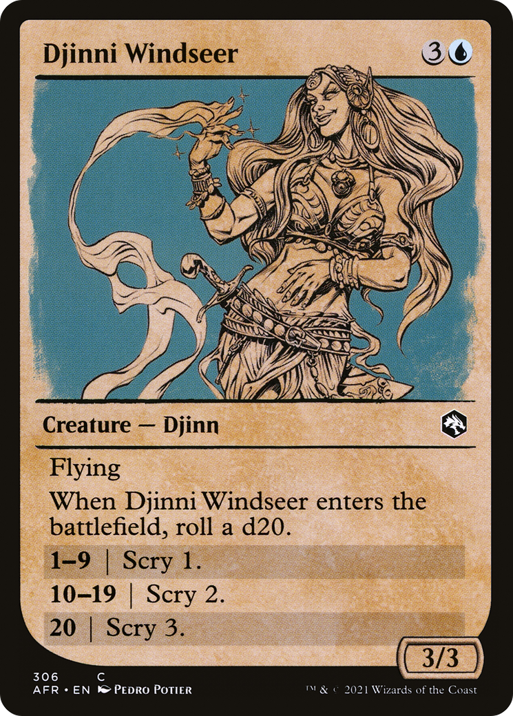 Djinni Windseer (AFR-306) (Showcase) (Foil)