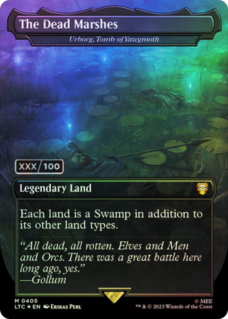 The Dead Marshes / Urborg, Tomb of Yawgmoth (LTC-405) (Borderless) (Foil) (Serialized)