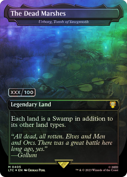 The Dead Marshes / Urborg, Tomb of Yawgmoth (LTC-405) (Borderless) (Foil) (Serialized)