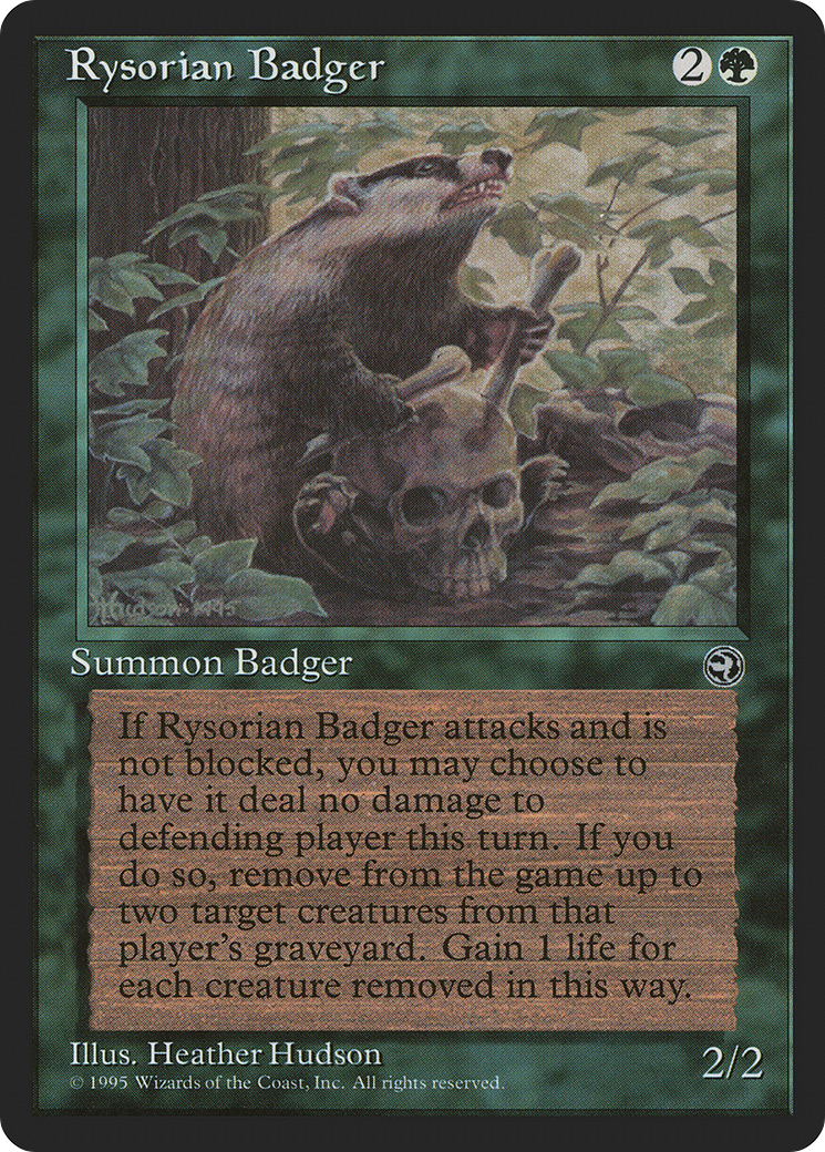 Rysorian Badger (HML-096)