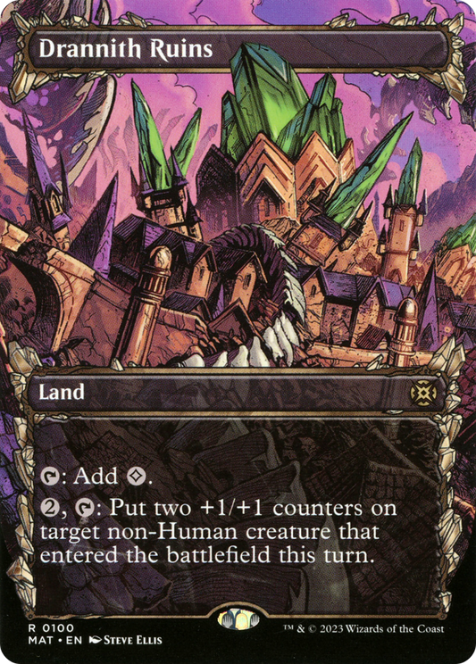 Drannith Ruins (MAT-100) (Showcase) (Borderless)
