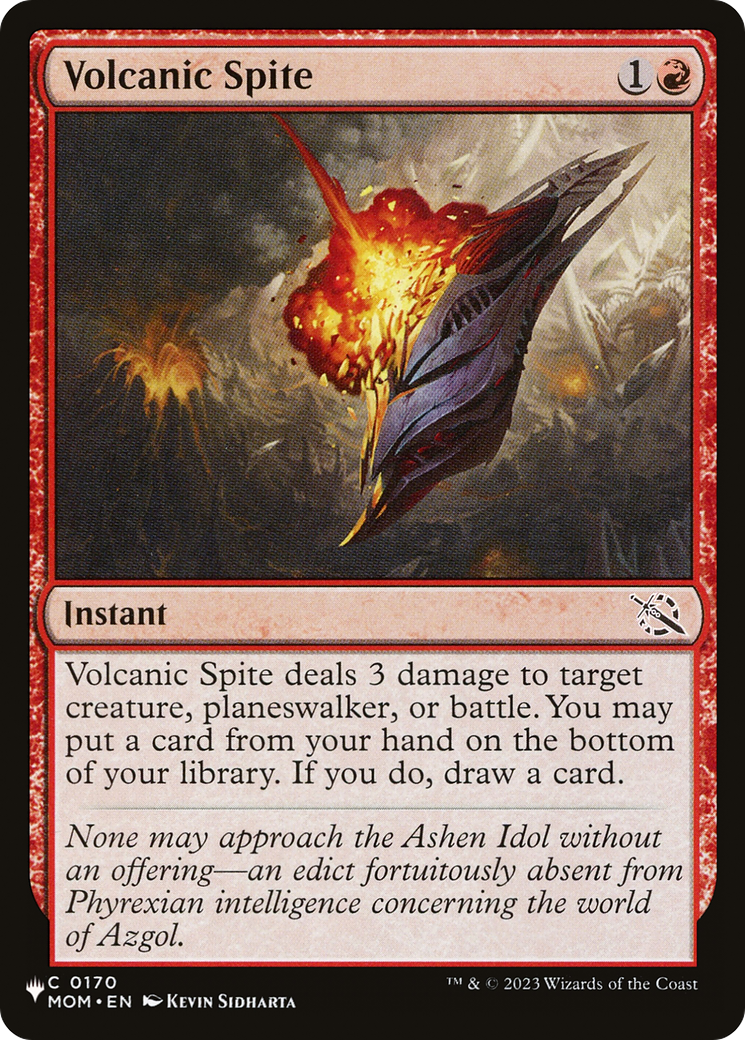 Volcanic Spite (LIST-MOM-170)