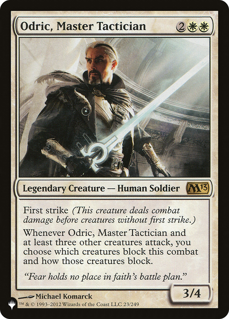 Odric, Master Tactician (LIST-M13-23)