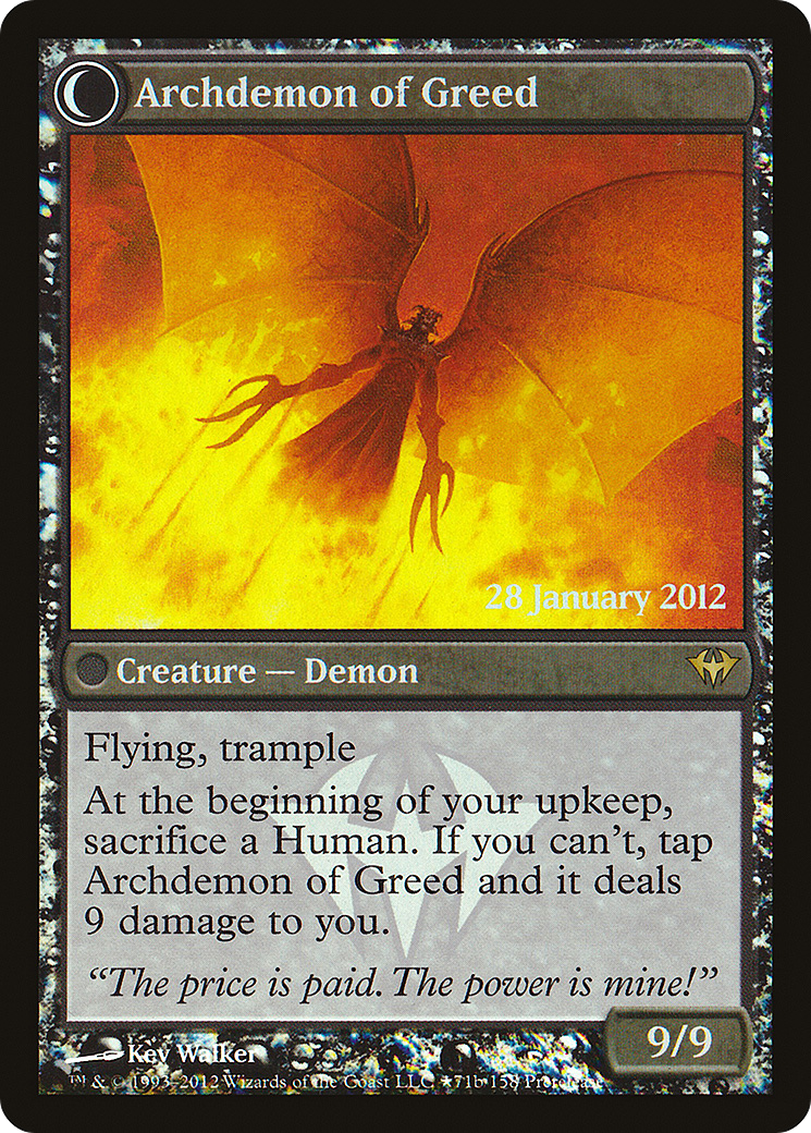 Ravenous Demon // Archdemon of Greed (PRE-71★) (Foil)