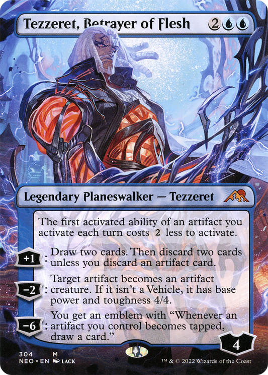 Tezzeret, Betrayer of Flesh (NEO-304) (Borderless) (Foil)