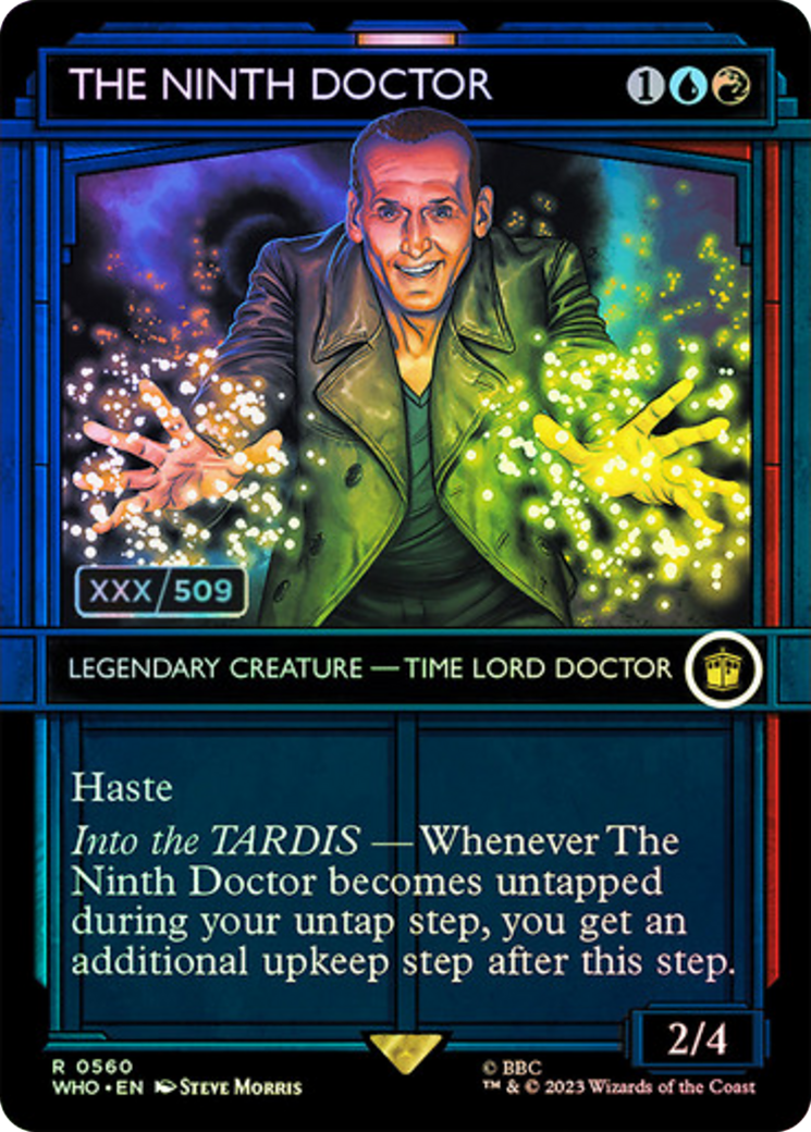 The Ninth Doctor (WHO-560Z) (Showcase) (Borderless) (Foil) (Serialized)