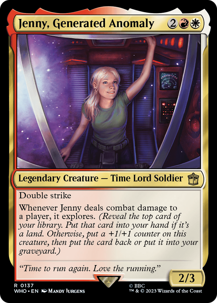 Jenny, Generated Anomaly (WHO-137)