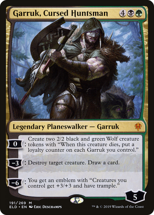 Garruk, Cursed Huntsman (ELD-191) (Foil)