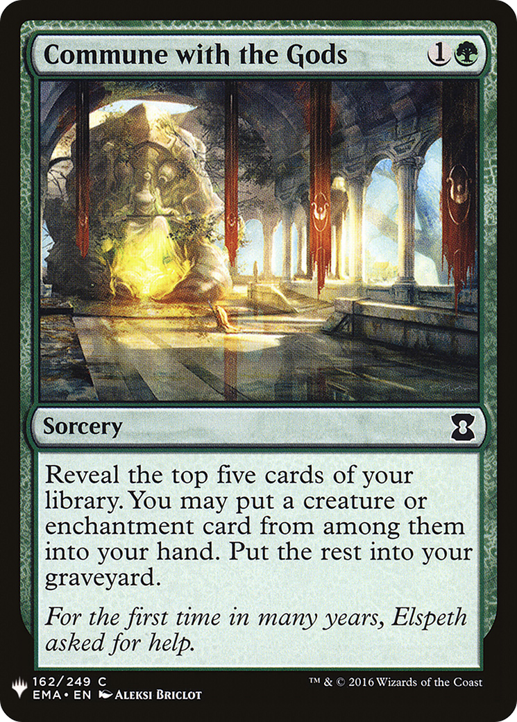 Commune with the Gods (LIST-EMA-162)