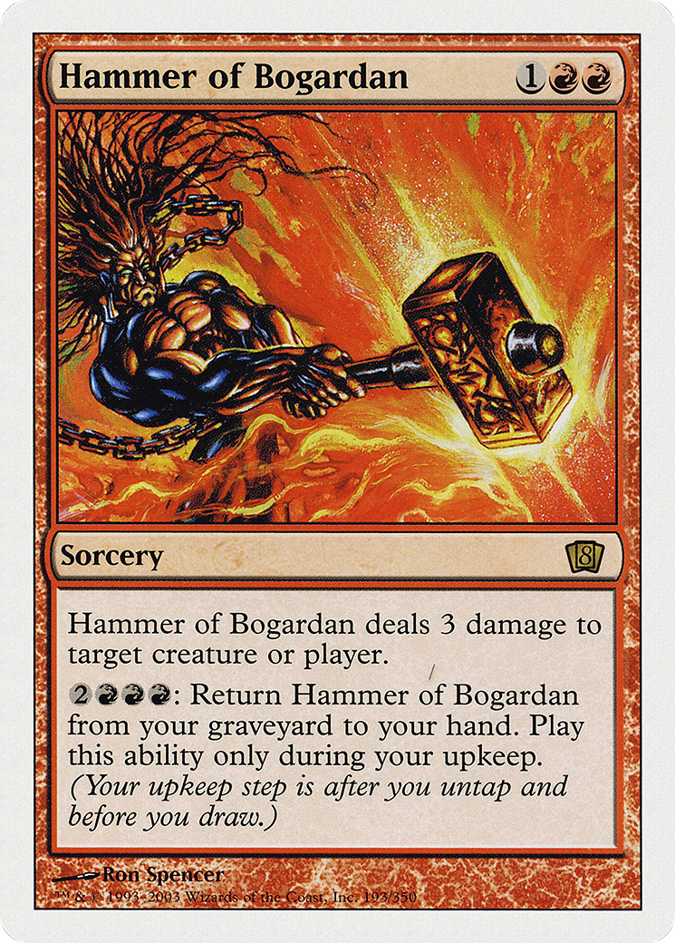 Hammer of Bogardan (8ED-193★) (Foil)