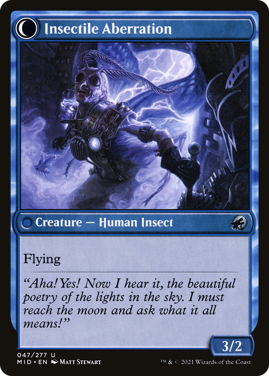 Delver of Secrets // Insectile Aberration (MID-047)