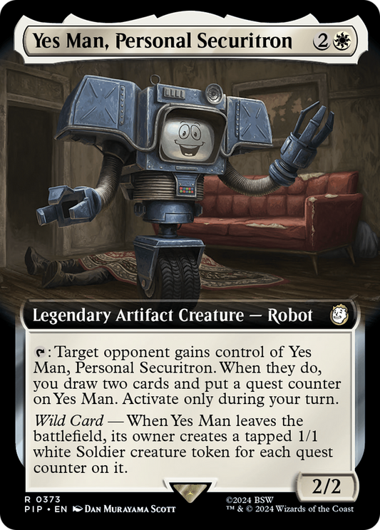 Yes Man, Personal Securitron (PIP-373) (Extended Art) (Foil)
