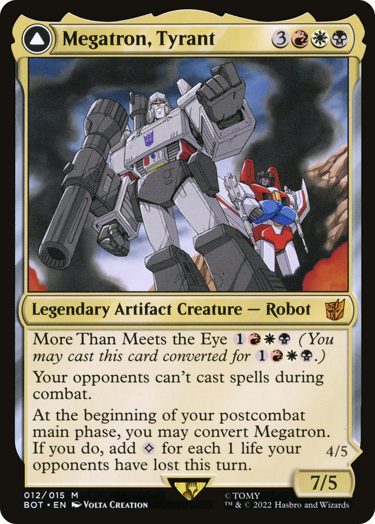 Megatron, Tyrant // Megatron, Destructive Force (BOT-012)