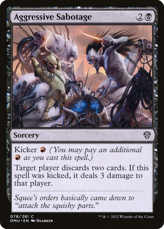 Aggressive Sabotage (DMU-078) (Foil)