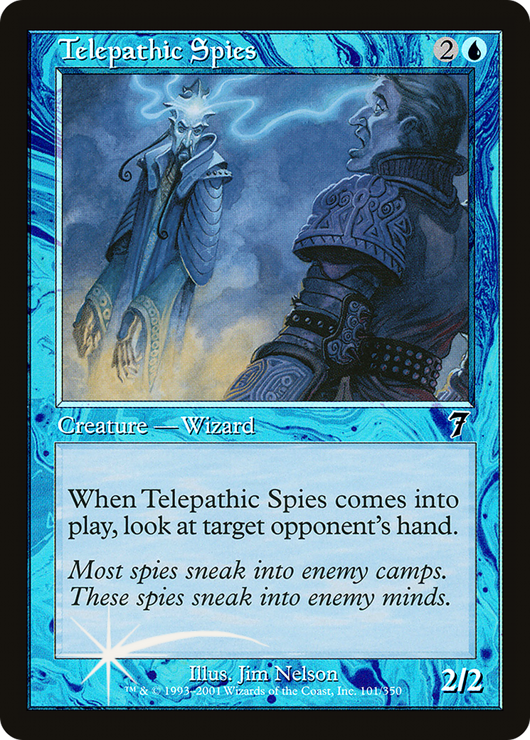 Telepathic Spies (7ED-101★) (Foil)