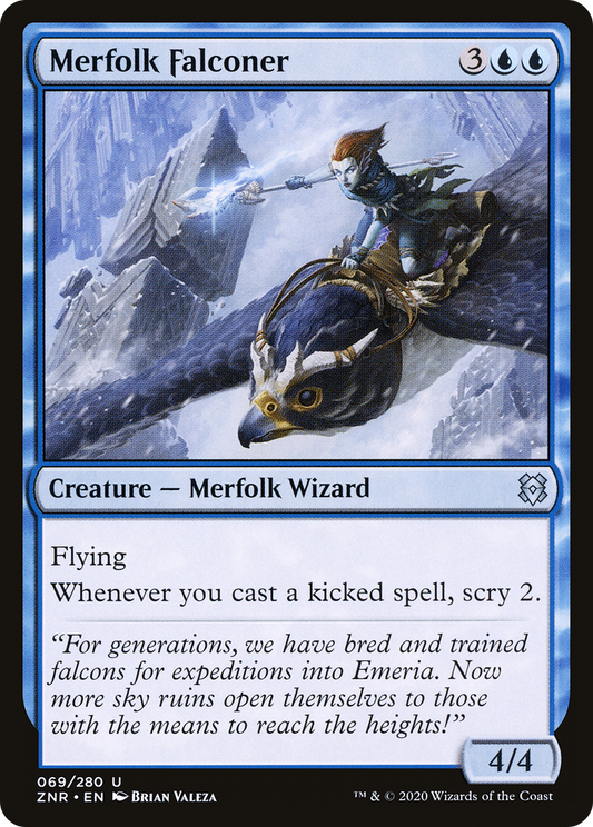 Merfolk Falconer (ZNR-069) (Foil)